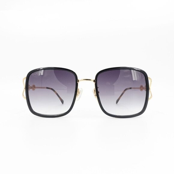 Gucci GG1016 Square Sunglasses Black Gray OS - Picture 1 of 16